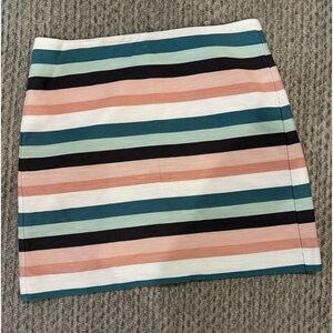Loft cotton striped mini skirt, size 10P